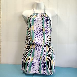 Bon Mere Mini Dress Halter Neck Size M